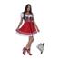 Tirolerdirndl 2 delig - Zwart/Rood - 100% Katoen