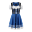 Tiroler dirndl 2 delig - Zwart/Blauw - 100% Katoen