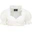Haus Huberts Dirndl Blouse met ruches kraag -100% katoen