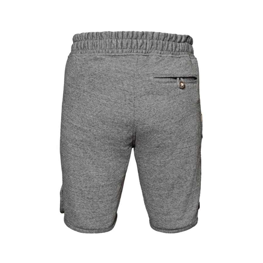 Tiroler Broek short/joggingbroek heren grijs fleece-2