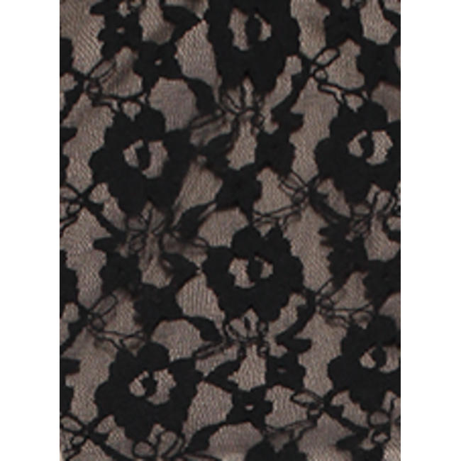 Dirndl Zwart/Taupe - Satijnen Schort, 3 dlg. - Dirndlblouse Zwart