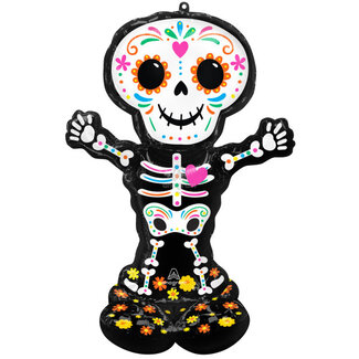 Anagram AirLoonz Day Of The Dead Skelet - 88 cm x 132 cm