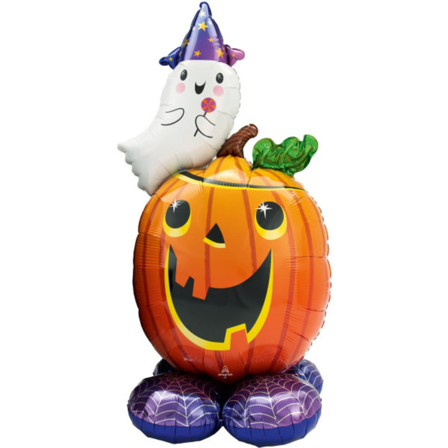 teugels lip Bestuiven AirLoonz Pumpkin en Ghost - Halloween Ballonnen - Zorg voor Party online  feestartikelen en ballondecoraties