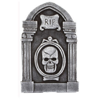 Amscan Grafsteen Skull 'RIP' - 37cm