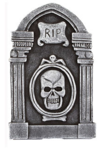 Grafsteen Skull 'RIP' - 37cm 