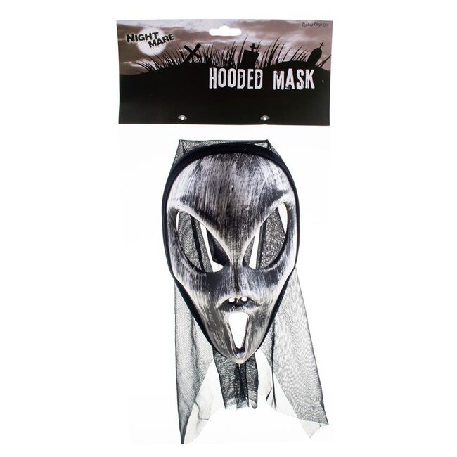 Masker Scream met kap