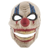 Plastic Masker Enge Clown met beweegbare mond