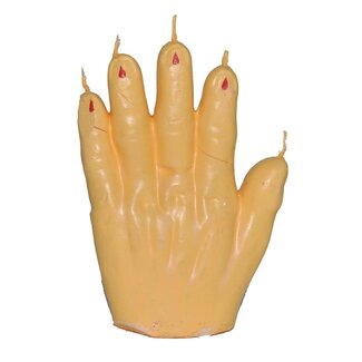 Espa Kaars Handvormig Met Bloedeffect - 15 x 11 cm