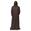 Bruine cape met capuchon