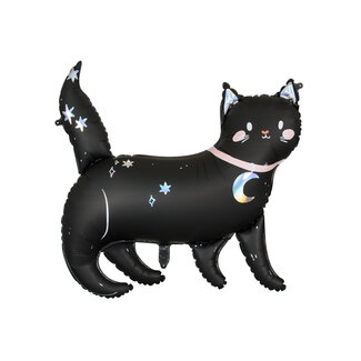 PartyDeco Folieballon Zwarte Kat