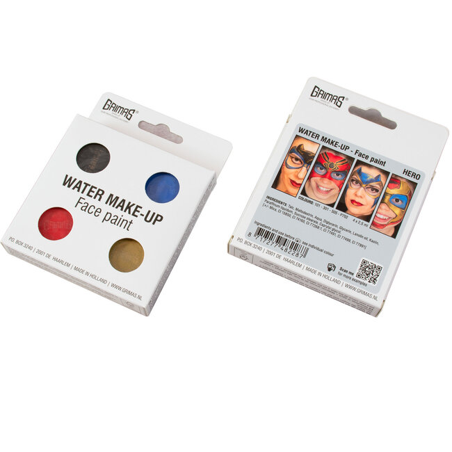 Palette Water Make-up - Hero - 4 kleuren