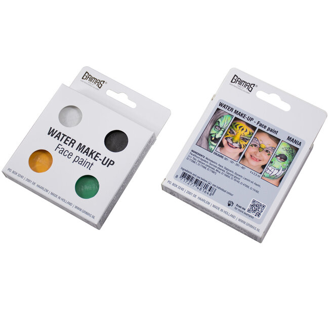 Palette Water Make-up - Mania - 4 kleuren