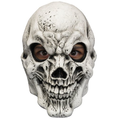 Latex Masker - Skull White 