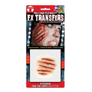 Make-up FX Small 3D FX Transfers - Attacked