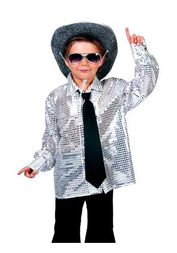 Disco Shirt Zilver 