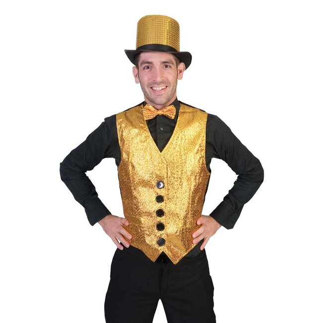 Glitter Gillet - Goud