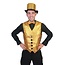Partychimp Glitter Gillet met Strik - Goud