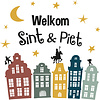 Raamstickers 'Welkom Sint & Piet'