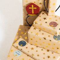 thumb-Naamstickers Cadeau 'Welkom Sint & Piet'-1