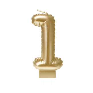 Paperdreams Folieballon Kaarsje - no 1 - 10x5,5cm
