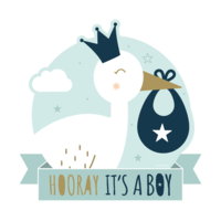 Newborn Baby Boy - Decoration Sign