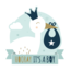 Paperdreams Newborn Baby Boy - Decoration Sign