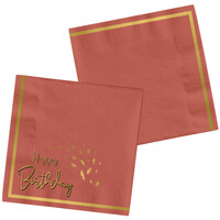 Servetten Golden Dusk 33x33cm - 20 stuks