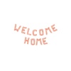 Folieballon Welcome Home - Rose Gold