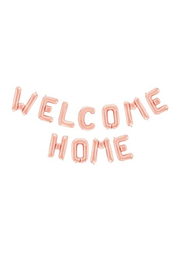 Folieballon Welcome Home - Rose Gold 