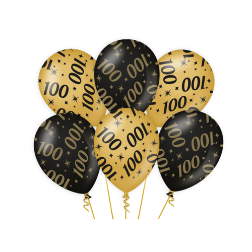 Classy Party Ballonnen – 100 Jaar - 6st 