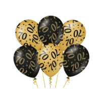 Classy Party Ballonnen – 70 Jaar - 6 stuks