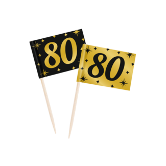 Paperdreams Cocktail Prikkertjes Classy Party – 80 Jaar – 50st