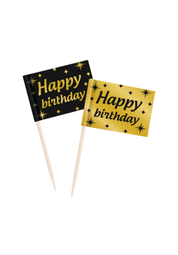 Cocktail Prikkertjes Classy Party – Happy birthday – 50st 
