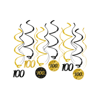 Paperdreams Swirls Classy Party – 100 Jaar – 12st – 70cm