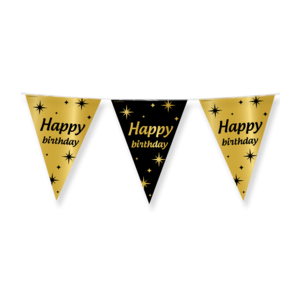 Classy Party Vlaggenlijn - Happy Birthday