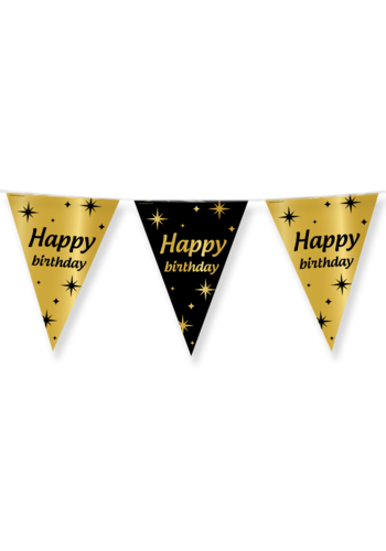 Classy Party Vlaggenlijn - Happy Birthday 