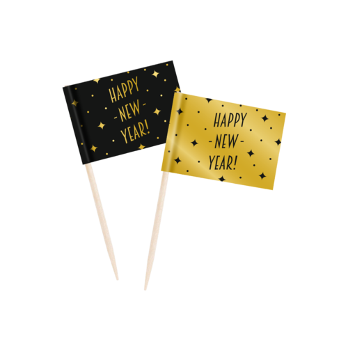 Cocktail Prikkertjes Classy Party – Happy new year – 50st 