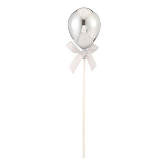 Espa Taart Topper Ballon Zilver - 5.5 x 2.5 x 21 cm