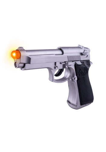 Gun Silver with Light and Sound 