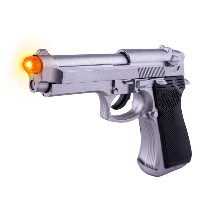 Gun Silver with Light and Sound-1