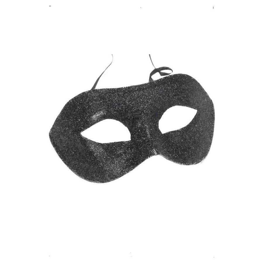 Oogmasker Gino - Glitter Zwart-1