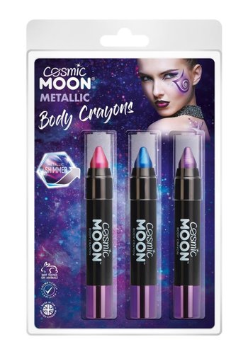 Body Crayon Metallic - Purple & Pink 