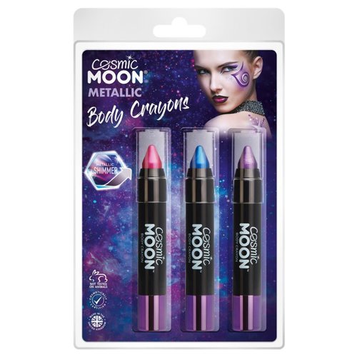 Body Crayon Metallic - Purple & Pink 