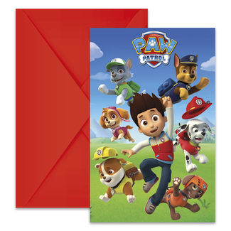 Paw Patrol Paw Patrol Uitnodigingen - 6 stuks