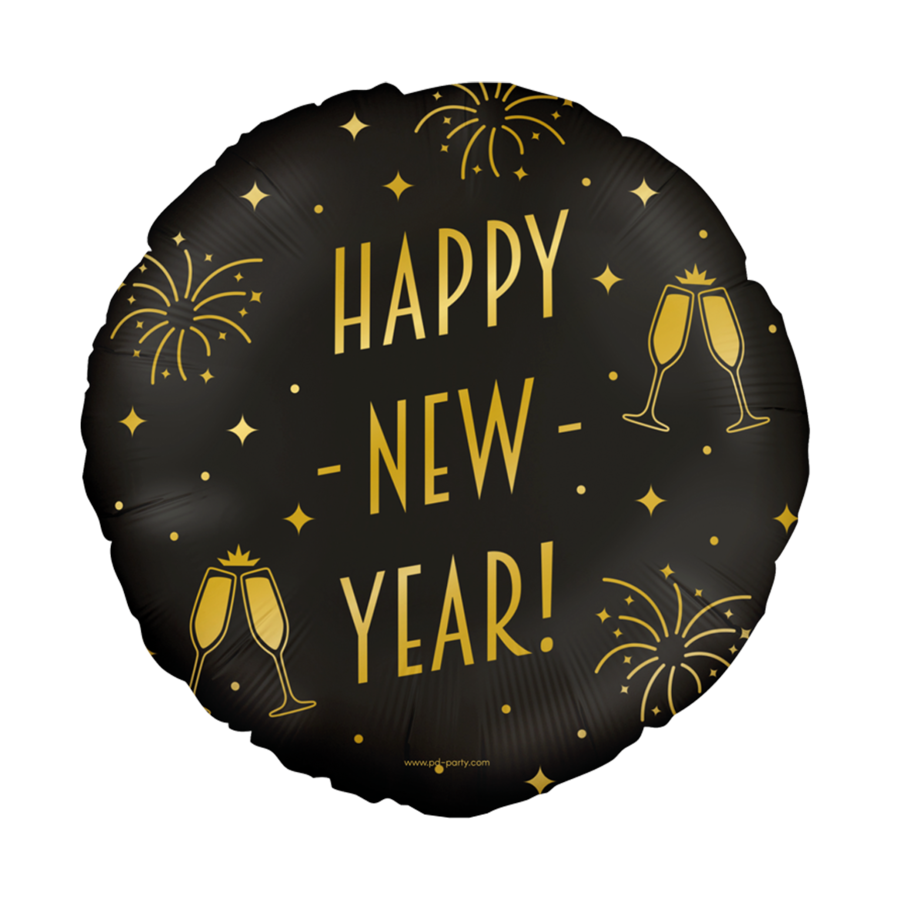 Folieballon Classy Party – Happy New Year – 45cm-1