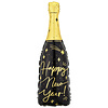 Folieballon Champagne Fles Sparkles Happy New Year