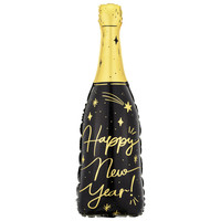 Folieballon Champagne Fles Sparkles Happy New Year