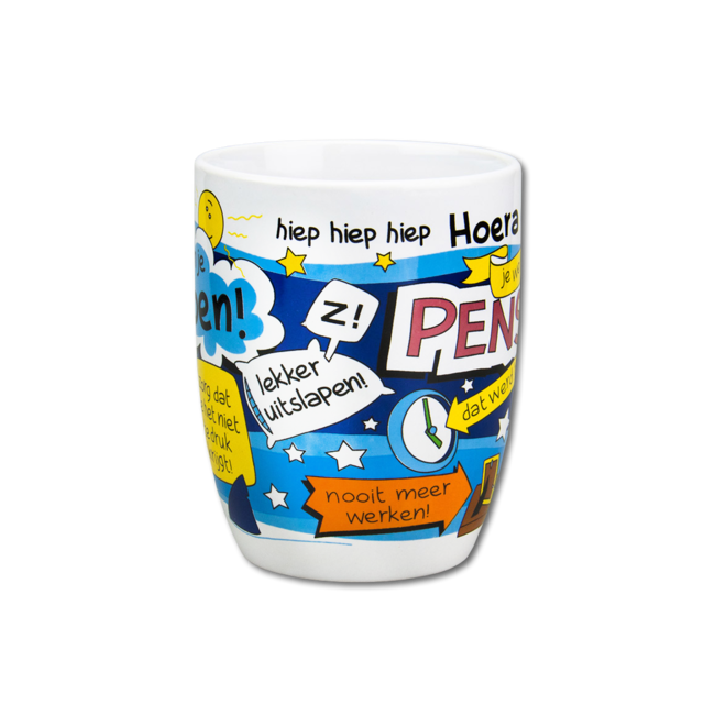 Cartoon mok - Pensioen