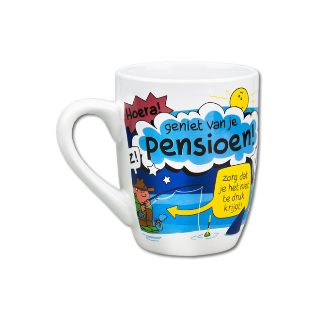 Cartoon mok - Pensioen