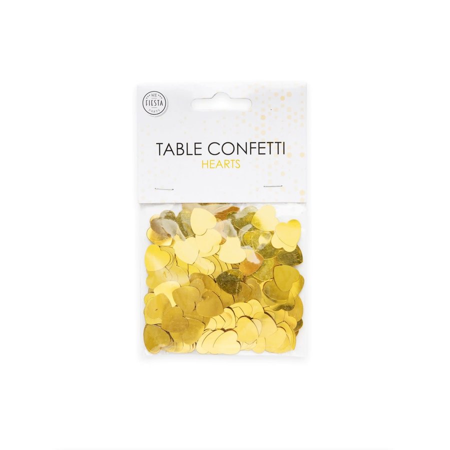 Tafel Confetti Hart Goud-2